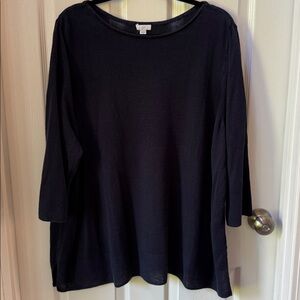 🌿J. Jill 3X Navy Knit Top